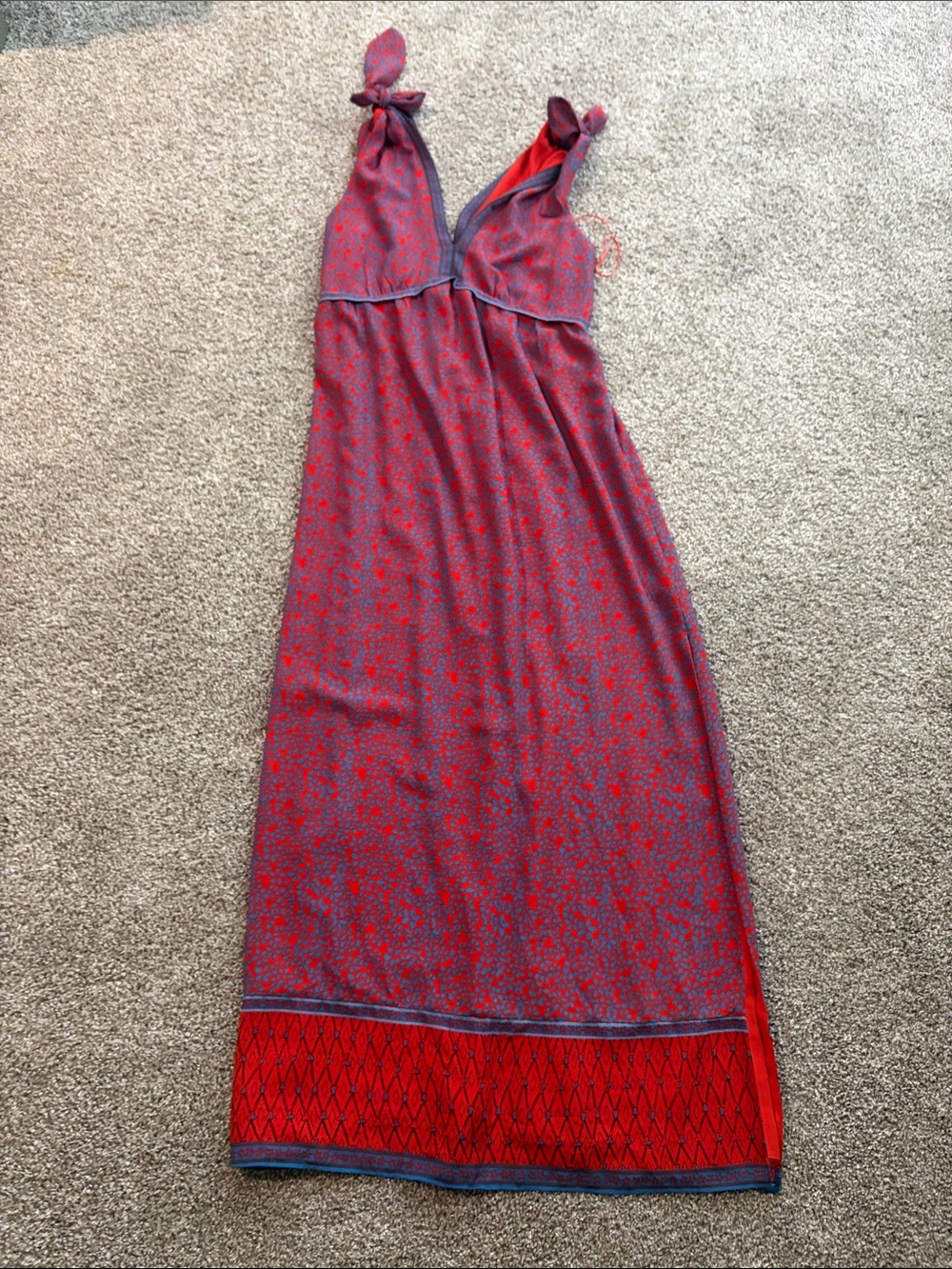 Chelsea & Violet Red and Purple Floral Maxi Dress